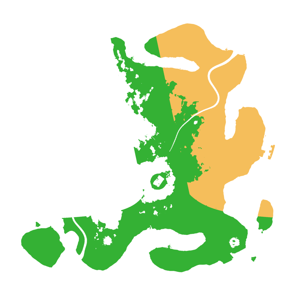 Biome Rust Map: Procedural Map, Size: 3000, Seed: 801986
