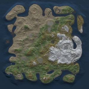 Thumbnail Rust Map: Procedural Map, Size: 4000, Seed: 757152396, 20 Monuments