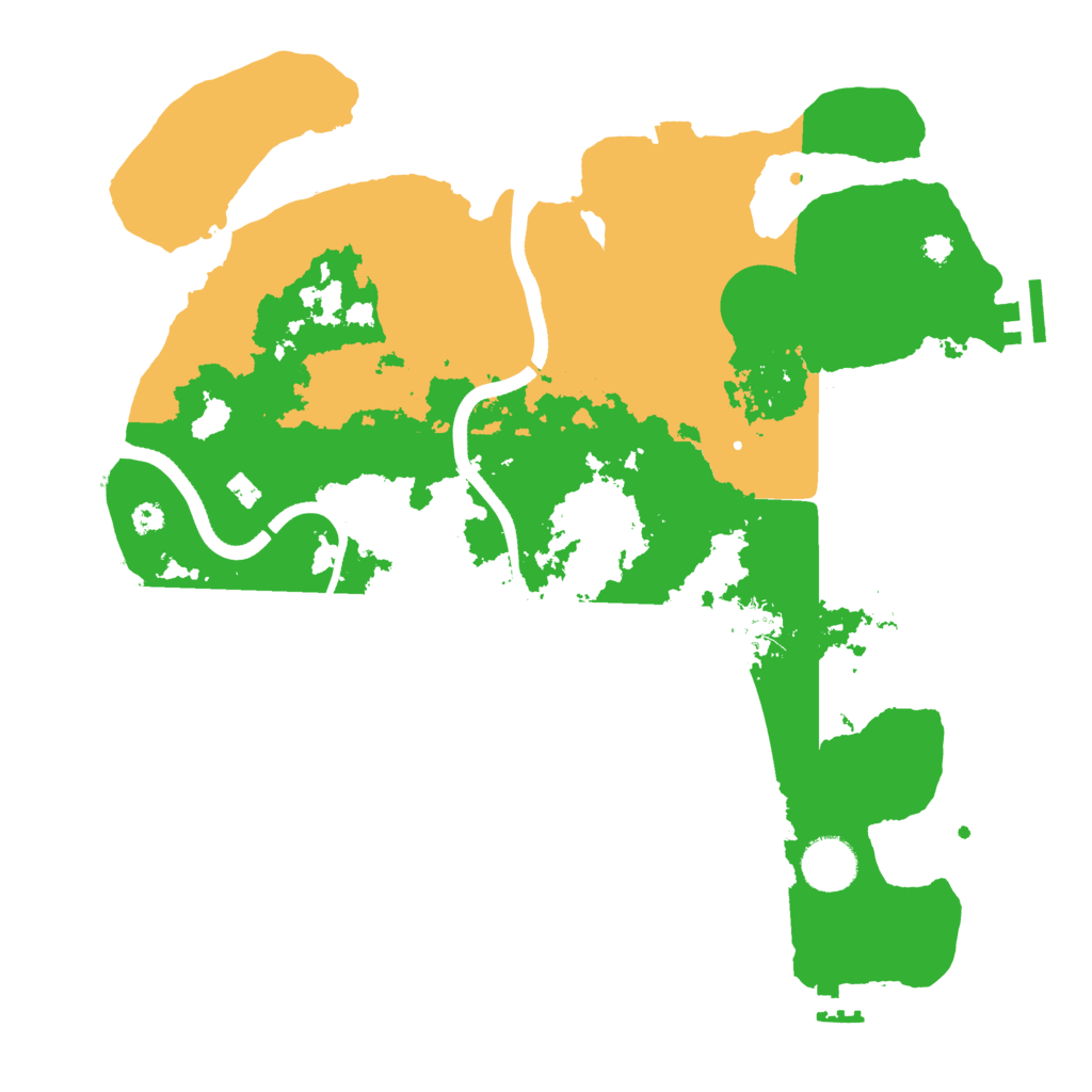 Biome Rust Map: Procedural Map, Size: 3500, Seed: 10831