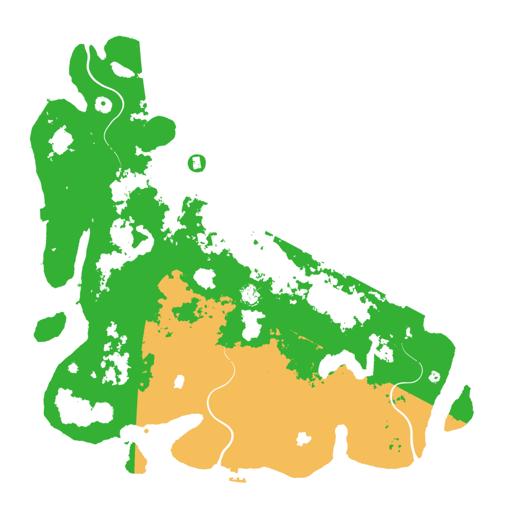 Biome Rust Map: Procedural Map, Size: 4500, Seed: 1805354973