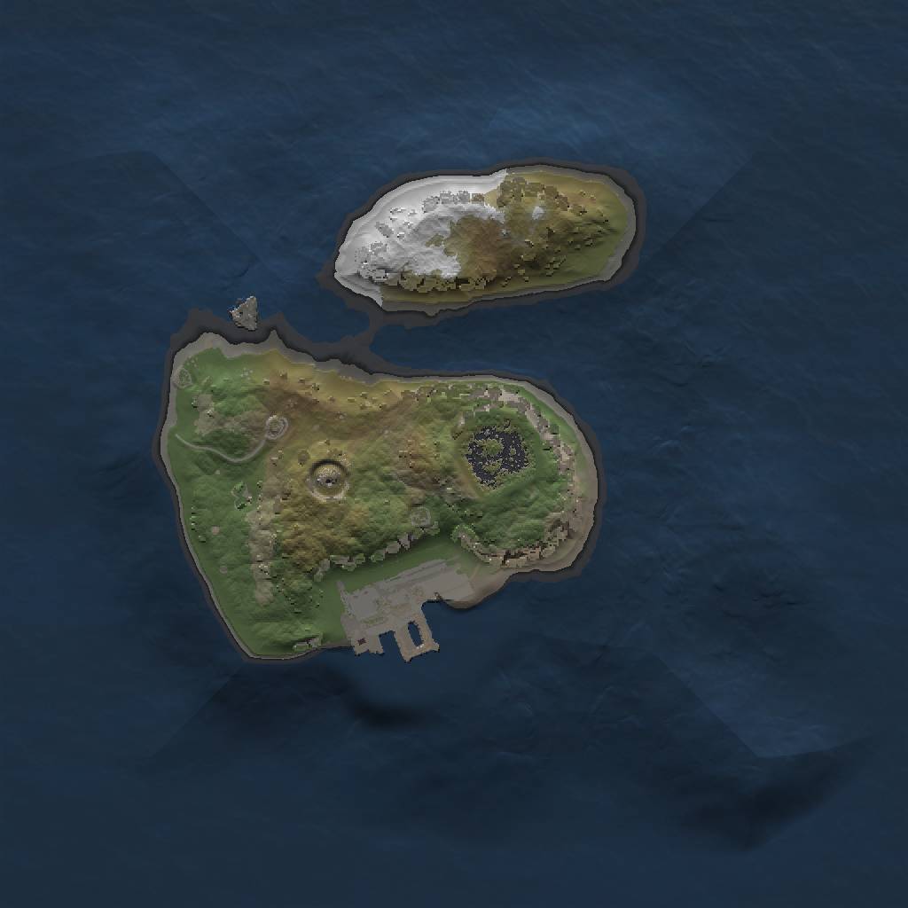 Rust Map: Procedural Map, Size: 1500, Seed: 793197, 7 Monuments