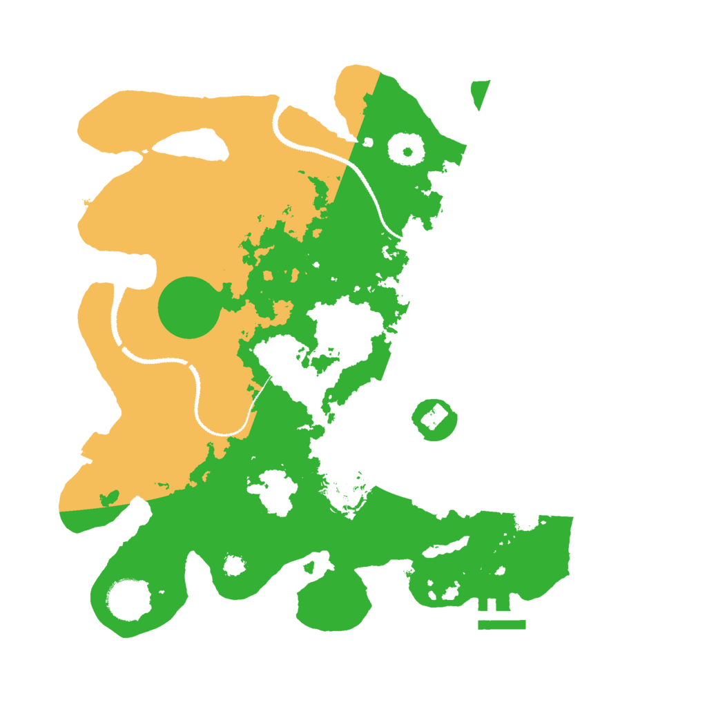 Biome Rust Map: Procedural Map, Size: 3000, Seed: 5213