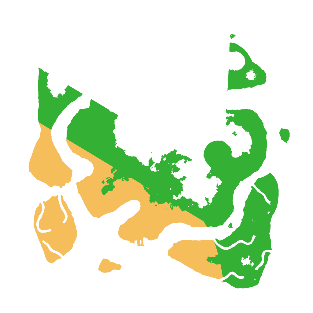 Biome Rust Map: Procedural Map, Size: 3000, Seed: 1386741636