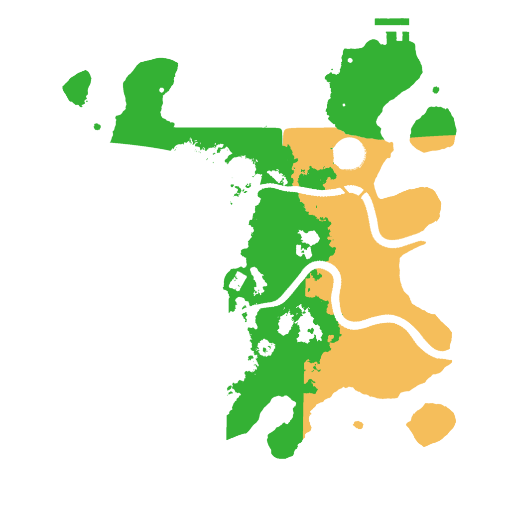Biome Rust Map: Procedural Map, Size: 3000, Seed: 1799410515