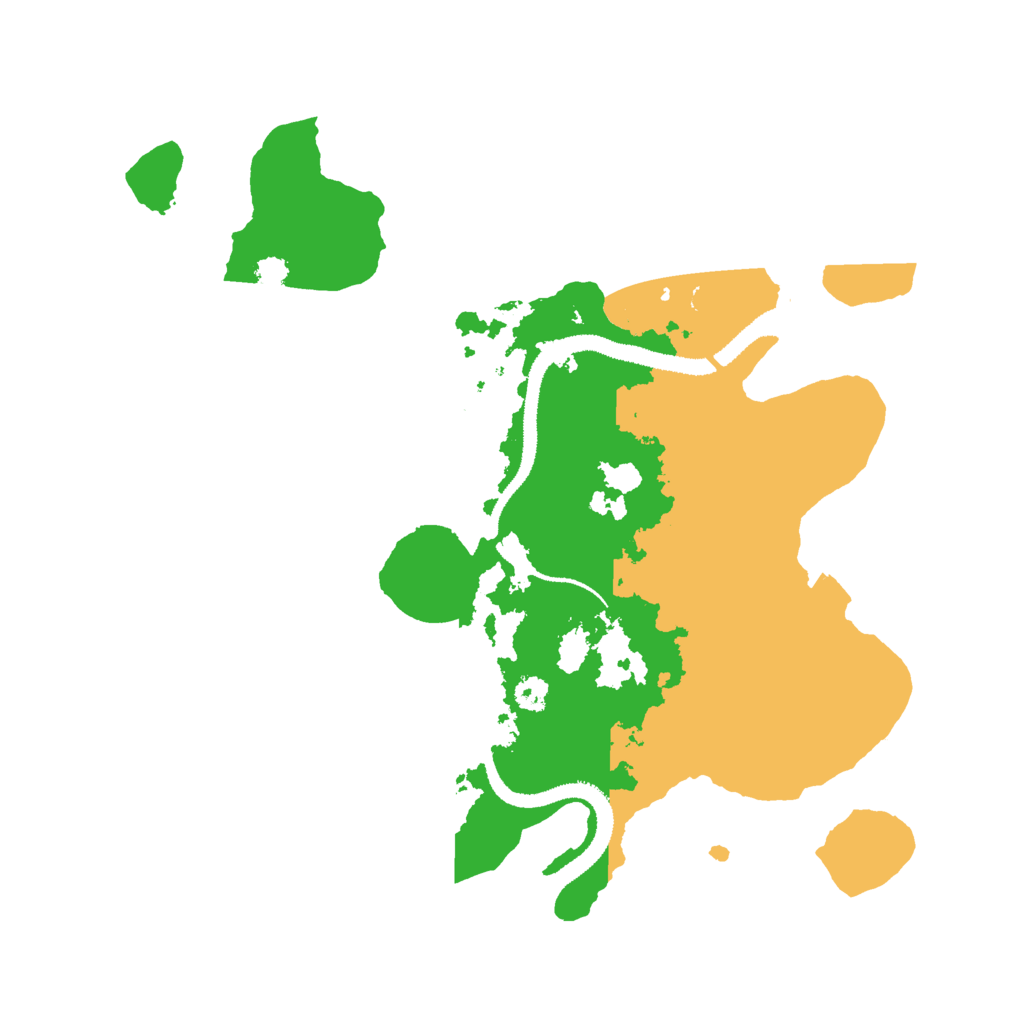 Biome Rust Map: Procedural Map, Size: 3000, Seed: 1799410515