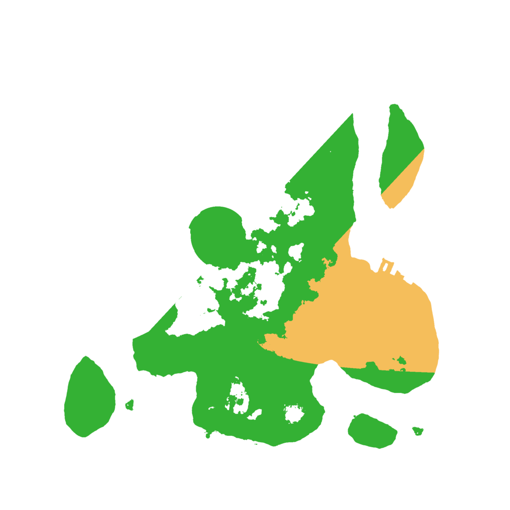 Biome Rust Map: Procedural Map, Size: 2500, Seed: 4927