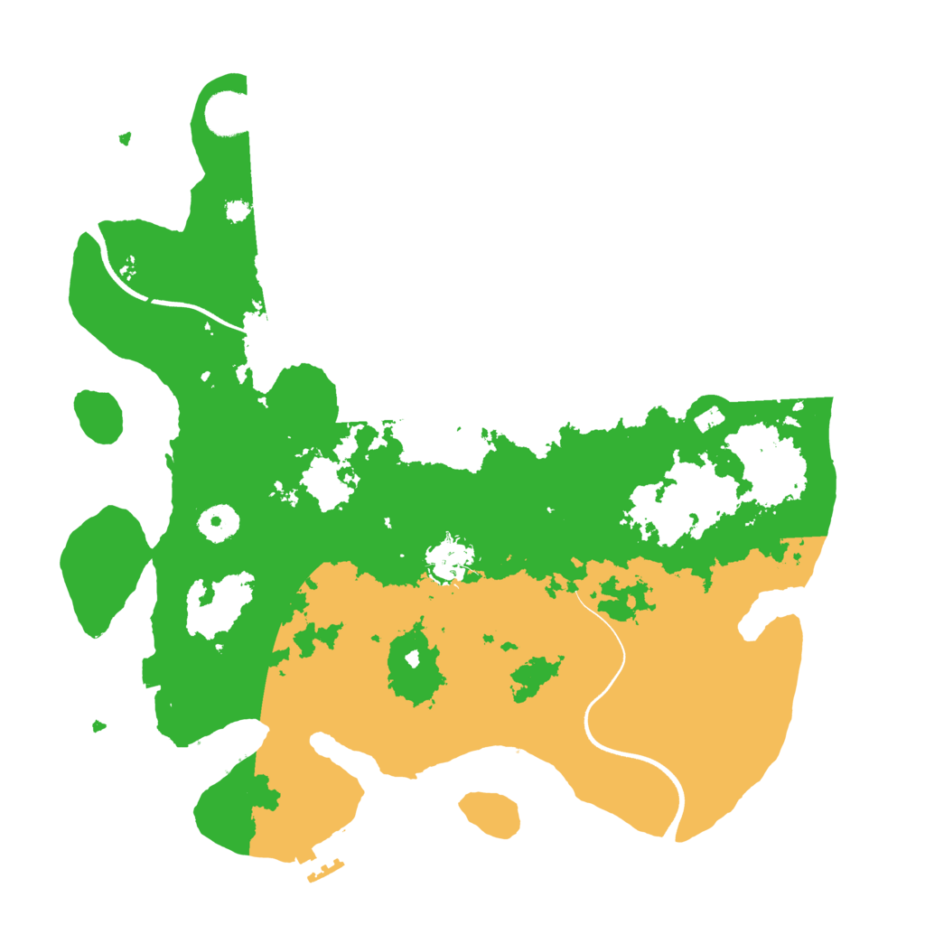 Biome Rust Map: Procedural Map, Size: 3600, Seed: 3343291