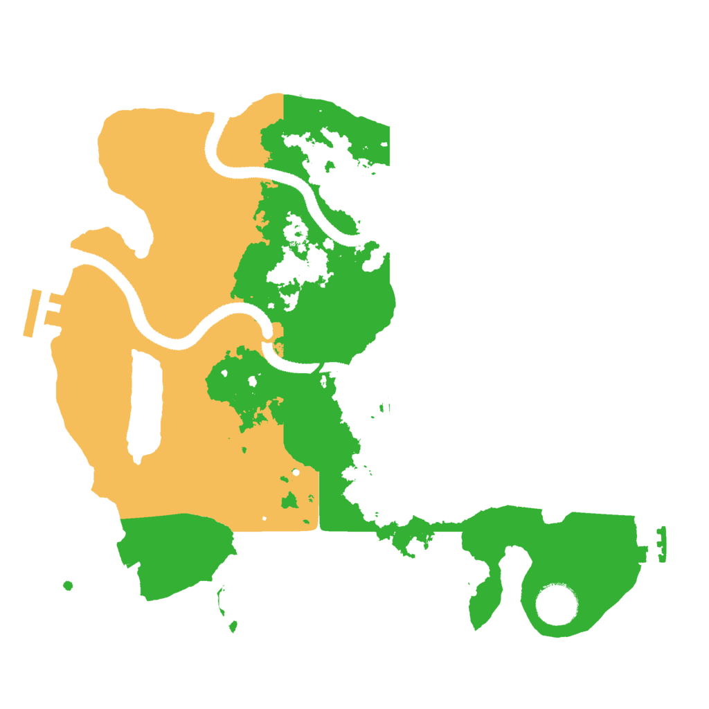 Biome Rust Map: Procedural Map, Size: 3000, Seed: 36352