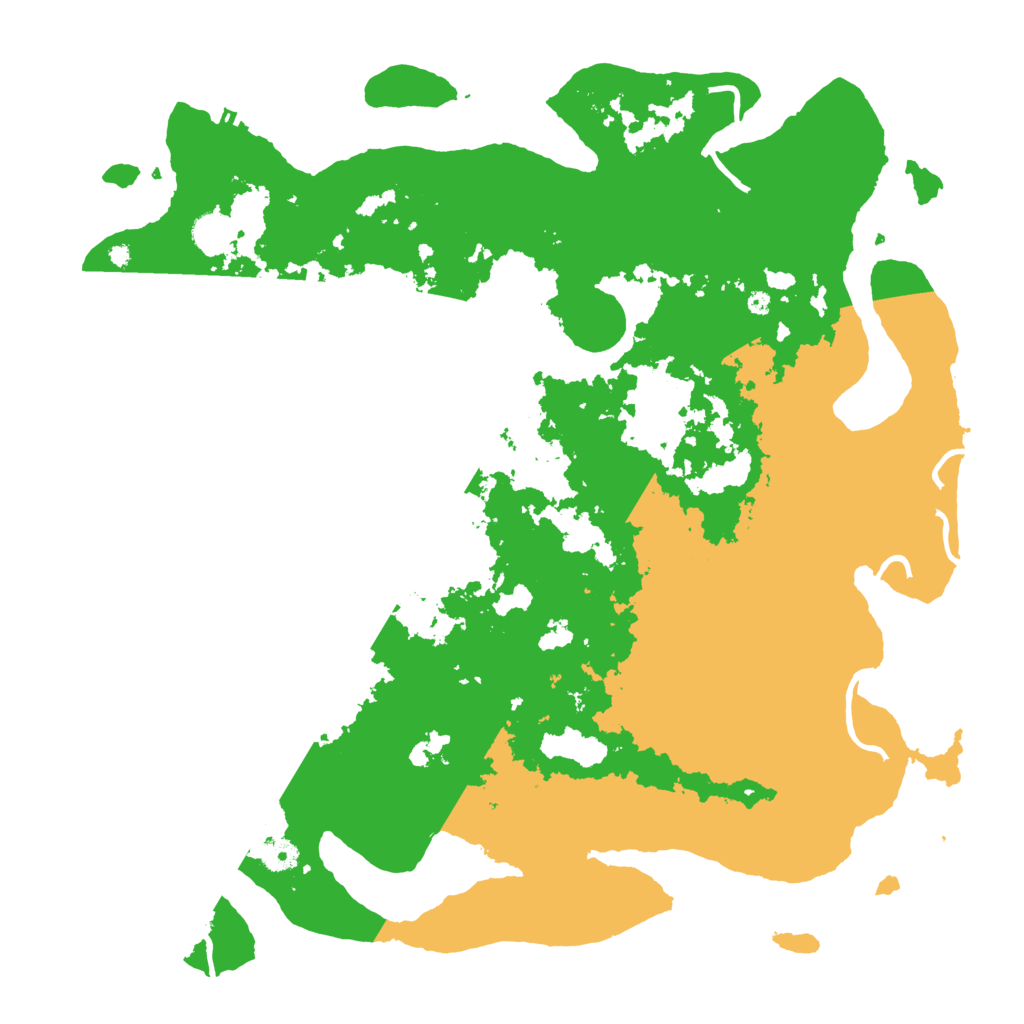 Biome Rust Map: Procedural Map, Size: 4500, Seed: 61945