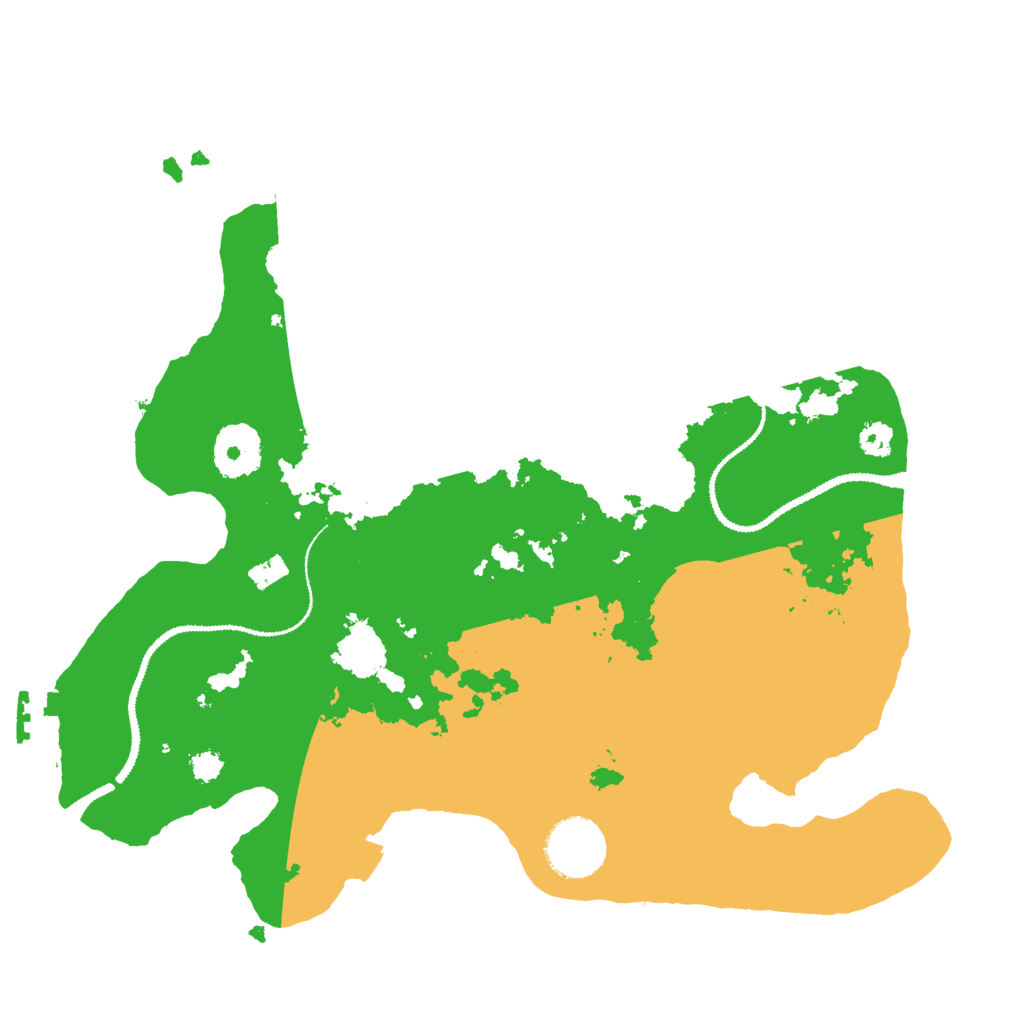 Biome Rust Map: Procedural Map, Size: 3000, Seed: 139566