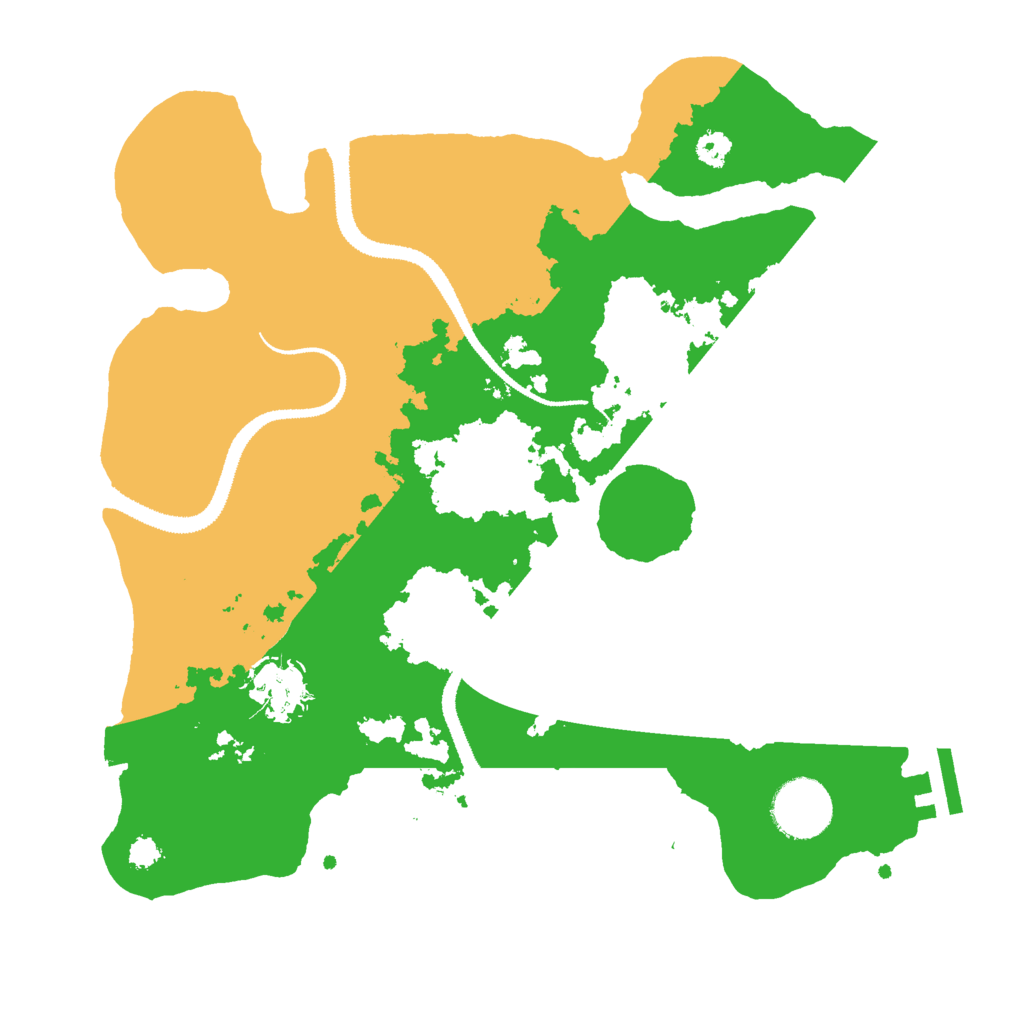 Biome Rust Map: Procedural Map, Size: 3000, Seed: 445421