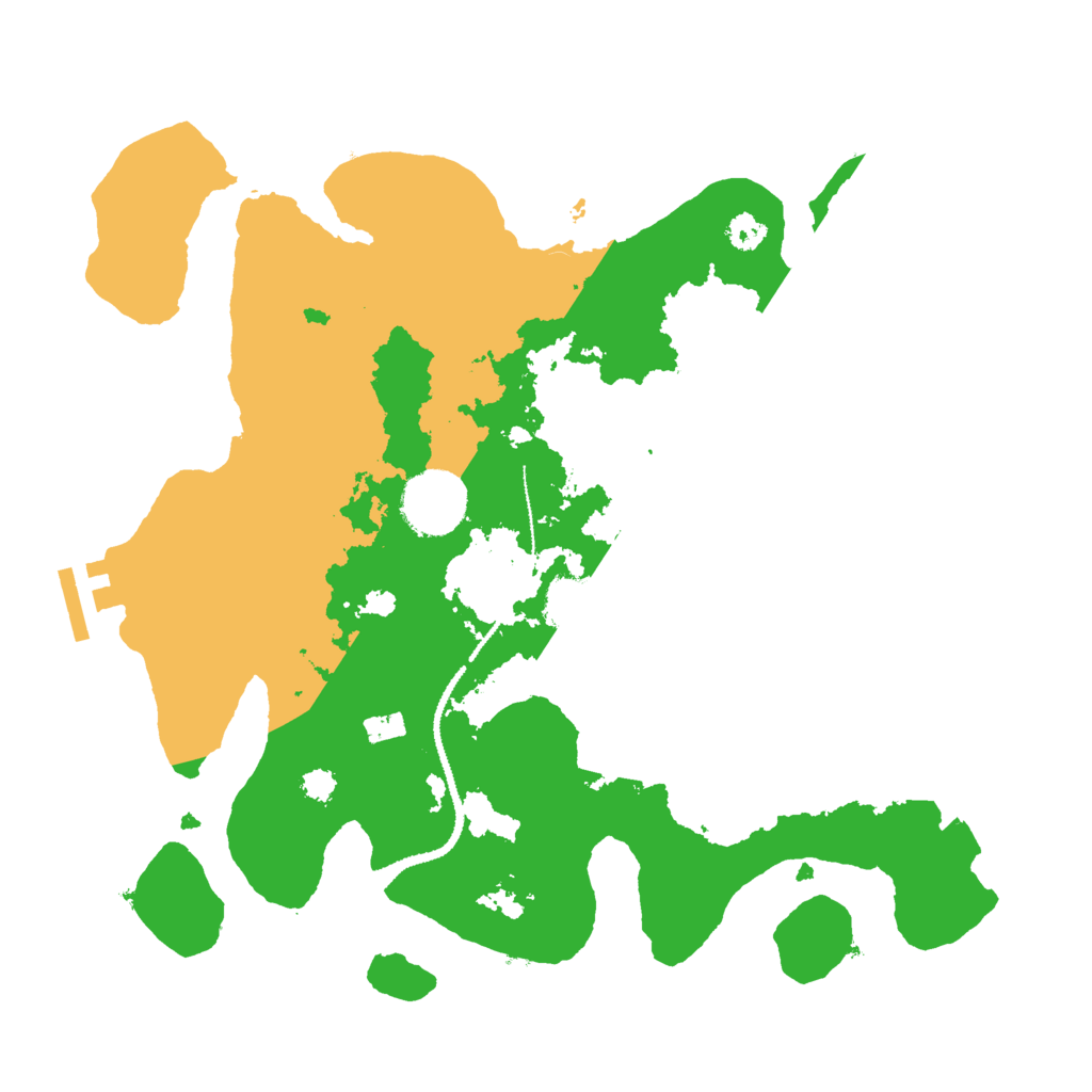 Biome Rust Map: Procedural Map, Size: 3000, Seed: 366687
