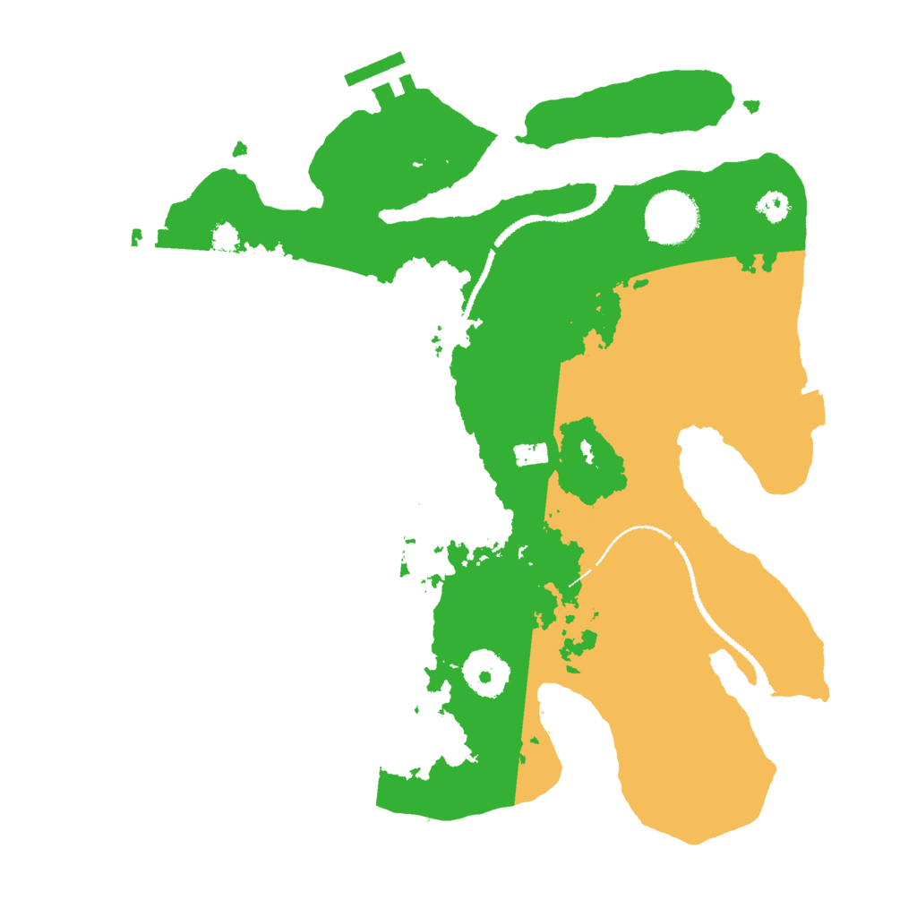 Biome Rust Map: Procedural Map, Size: 3000, Seed: 961605