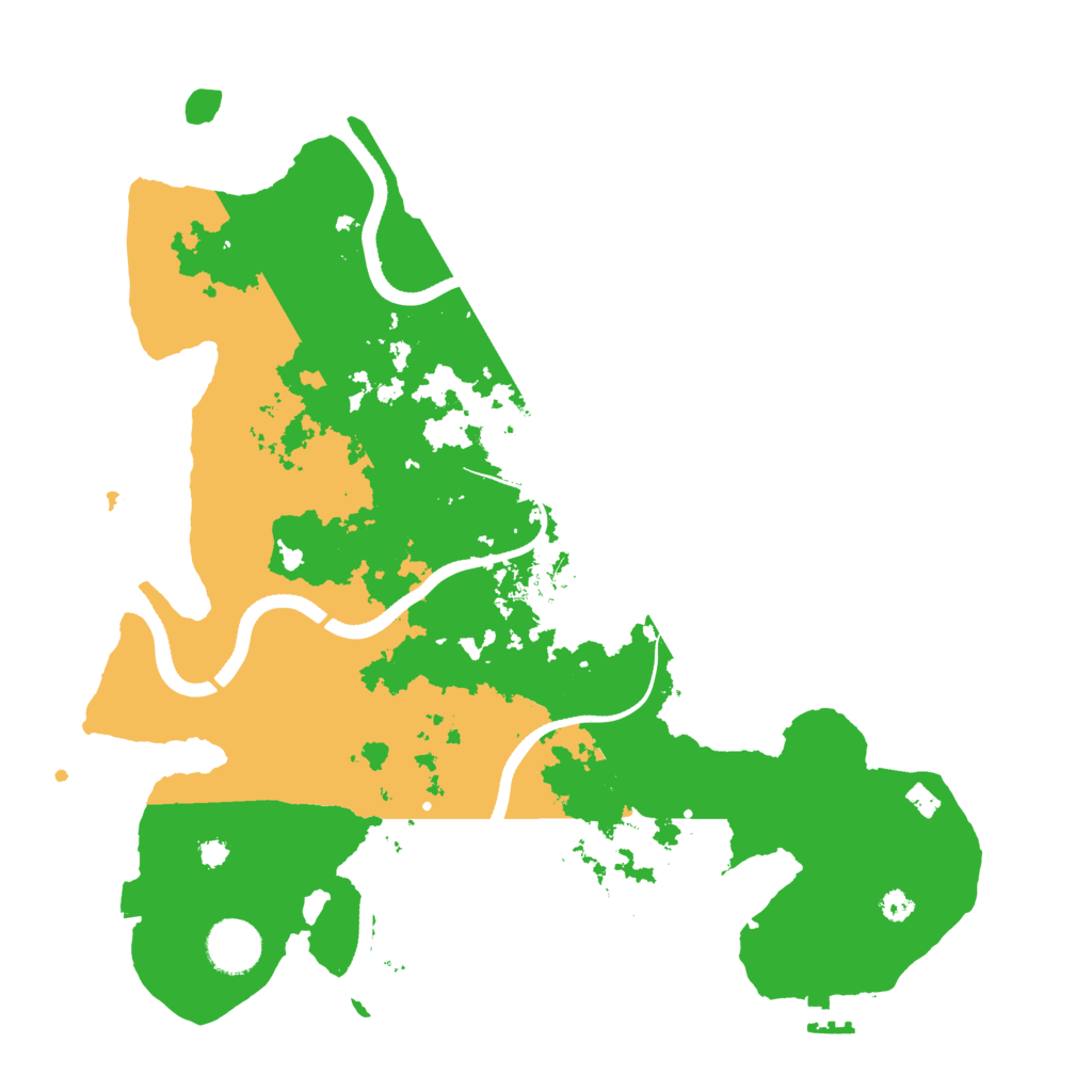 Biome Rust Map: Procedural Map, Size: 3500, Seed: 86888552