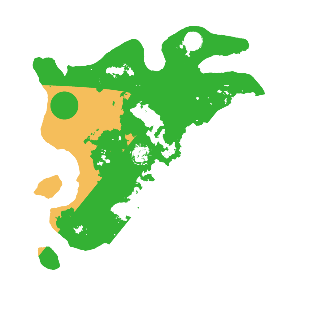 Biome Rust Map: Barren, Size: 3000, Seed: 332851