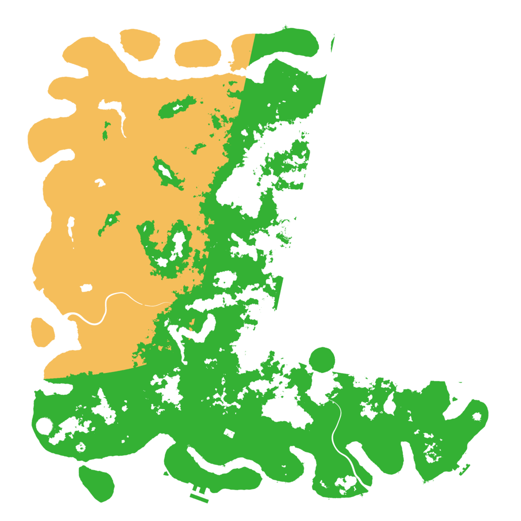 Biome Rust Map: Procedural Map, Size: 5500, Seed: 50555