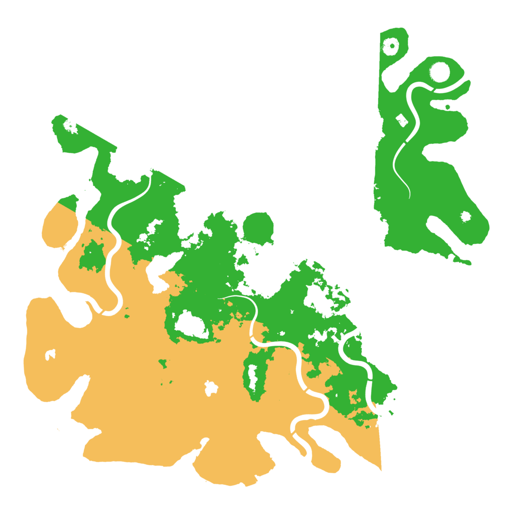 Biome Rust Map: Procedural Map, Size: 4500, Seed: 780570764