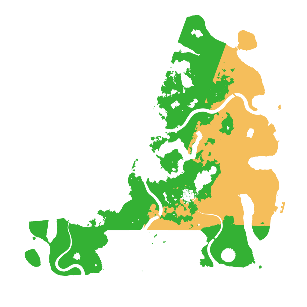 Biome Rust Map: Procedural Map, Size: 4000, Seed: 9966