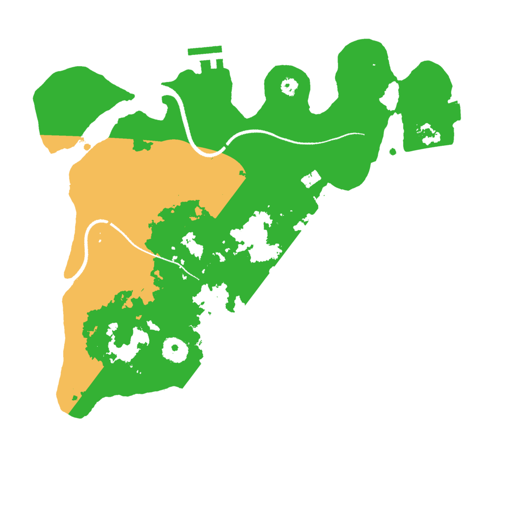 Biome Rust Map: Procedural Map, Size: 3000, Seed: 349375344