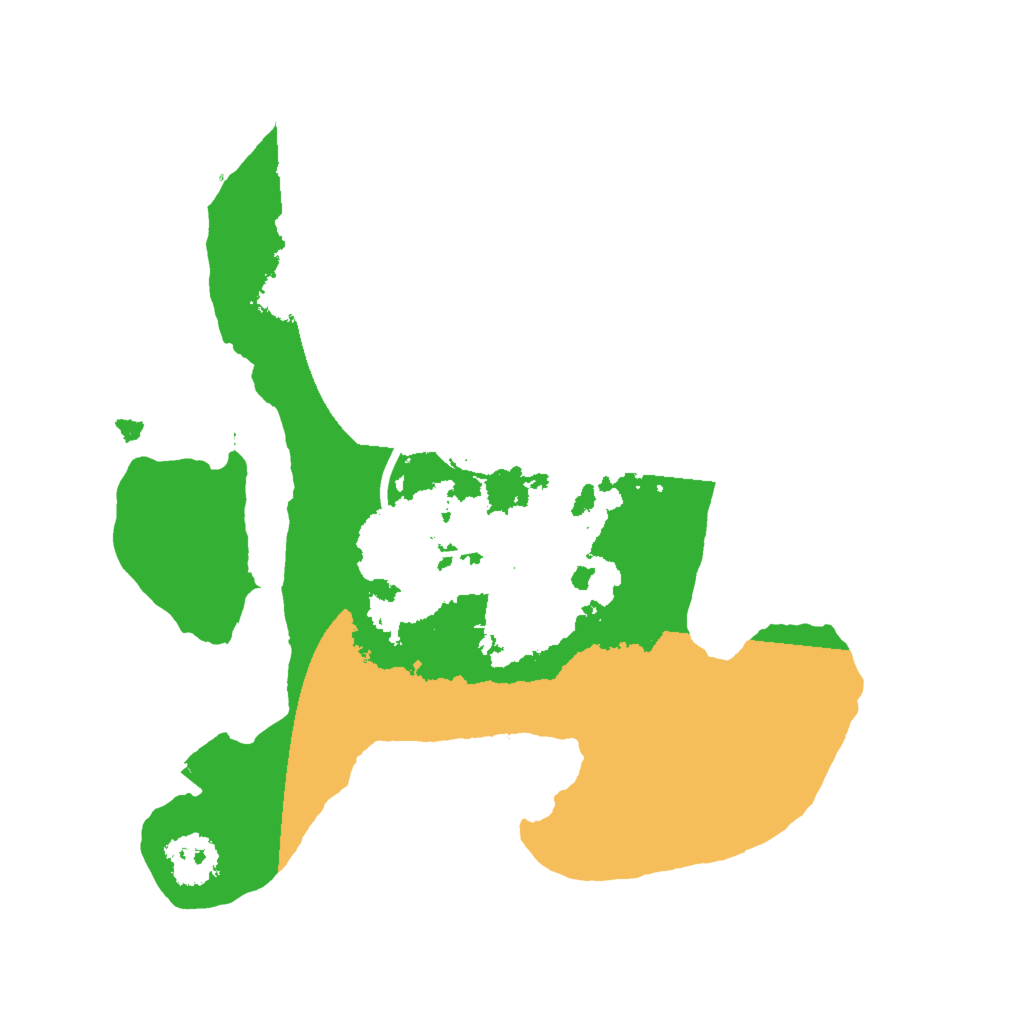 Biome Rust Map: Procedural Map, Size: 2000, Seed: 439200