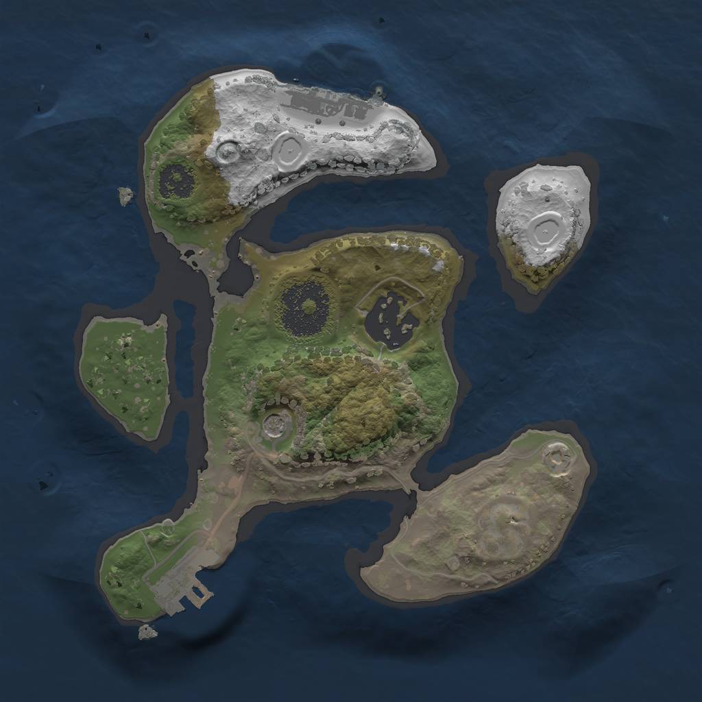 Rust Map: Procedural Map, Size: 2000, Seed: 439200, 11 Monuments