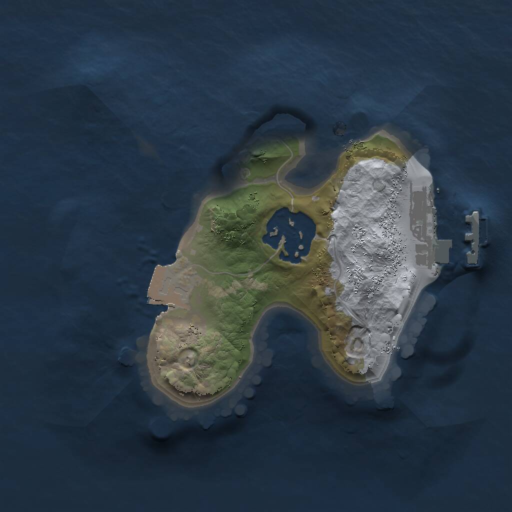 Rust Map: Procedural Map, Size: 1500, Seed: 1234507, 3 Monuments