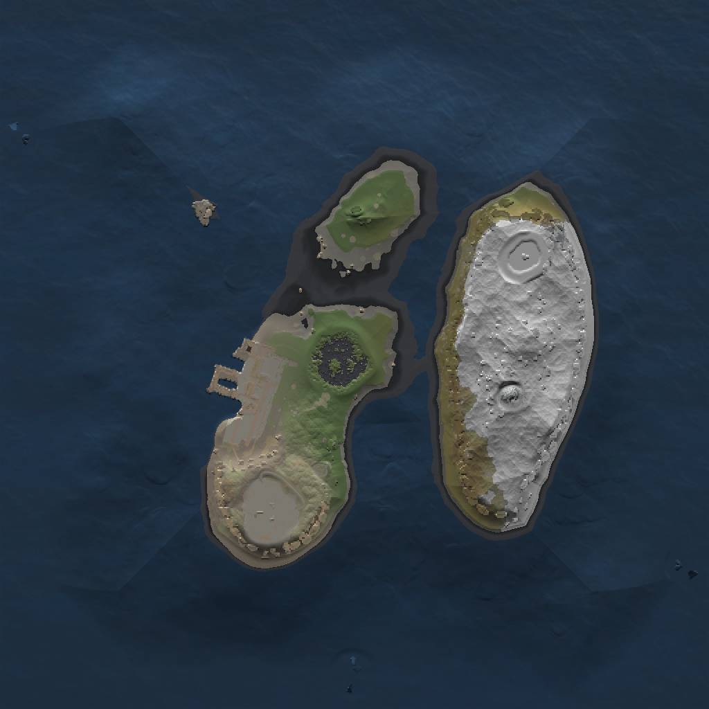 Rust Map: Procedural Map, Size: 1500, Seed: 1234507, 5 Monuments