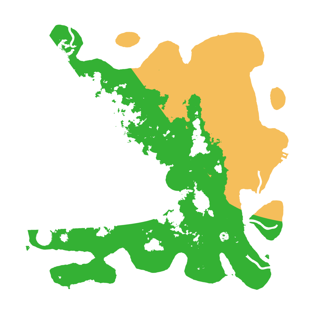 Biome Rust Map: Procedural Map, Size: 3500, Seed: 6604055