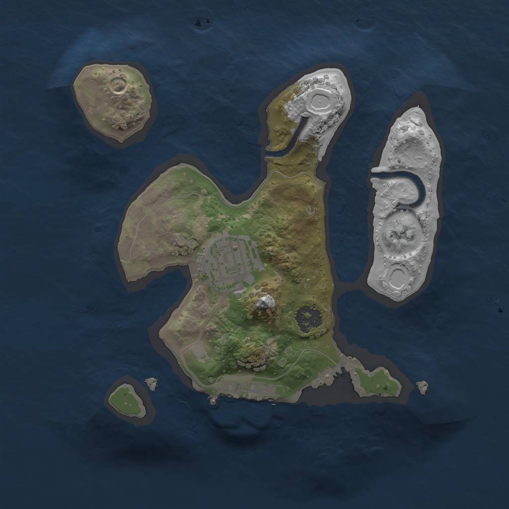 Rust Map: Procedural Map, Size: 2000, Seed: 15236, 7 Monuments