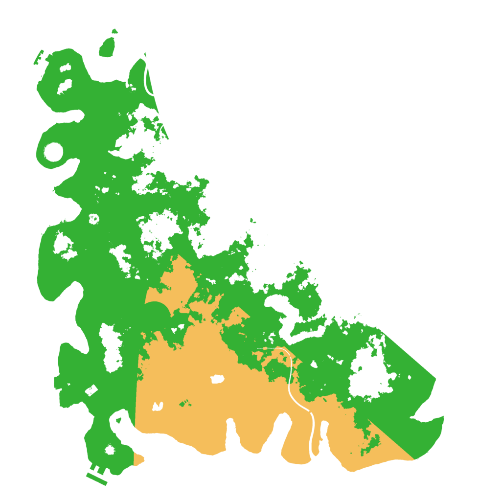 Biome Rust Map: Procedural Map, Size: 4600, Seed: 24