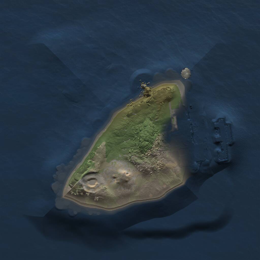 Rust Map: Procedural Map, Size: 1000, Seed: 2124163126, 2 Monuments