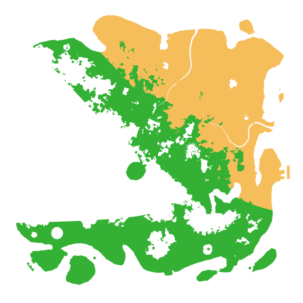 Biome Rust Map: Procedural Map, Size: 4500, Seed: 969913871