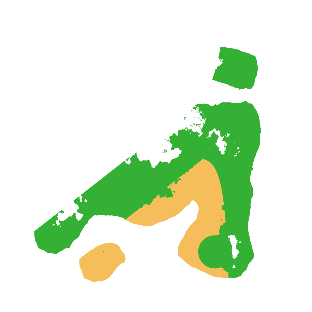 Biome Rust Map: Barren, Size: 2500, Seed: 141851