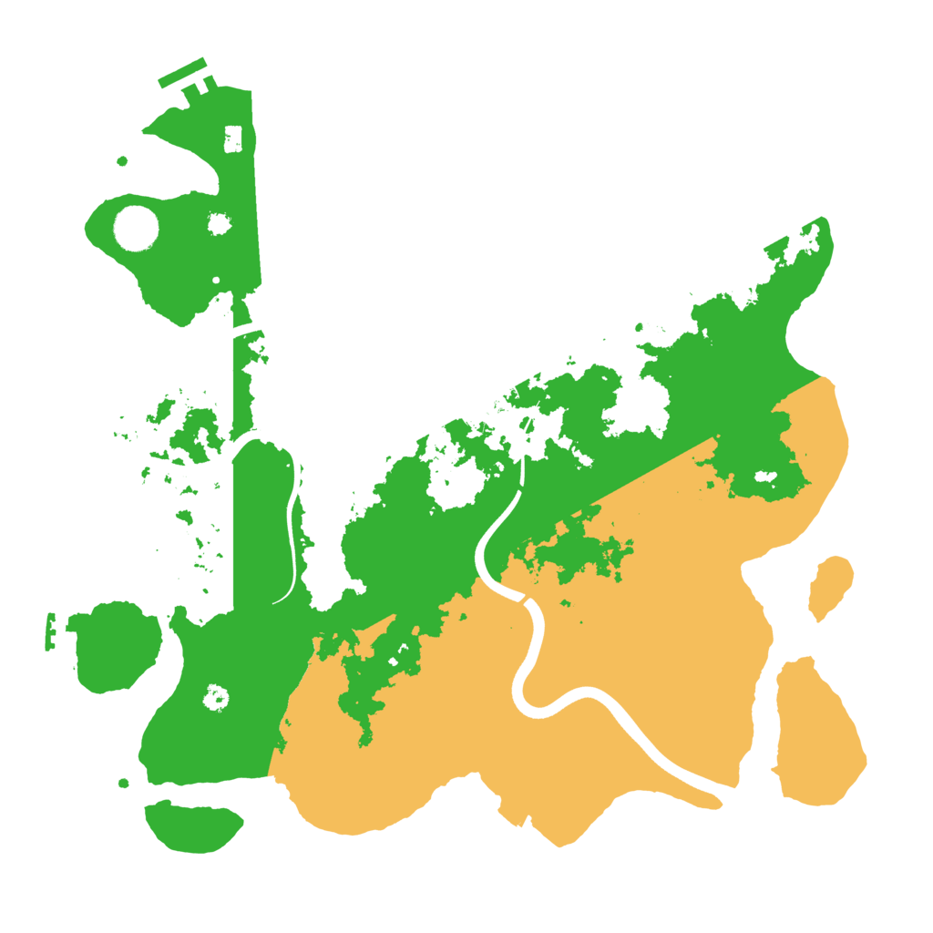 Biome Rust Map: Procedural Map, Size: 3700, Seed: 1228462883
