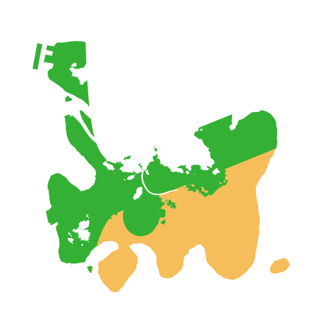 Biome Rust Map: Procedural Map, Size: 2500, Seed: 5551