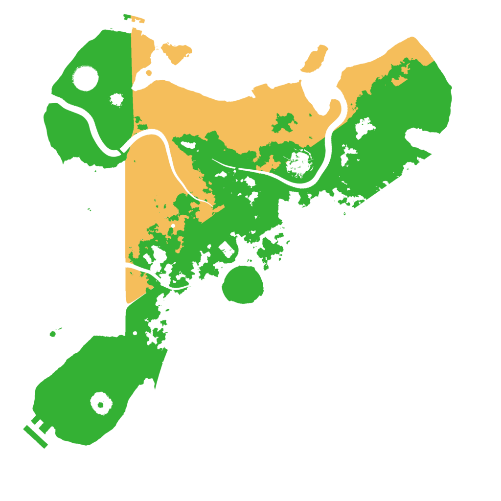 Biome Rust Map: Procedural Map, Size: 3501, Seed: 17281