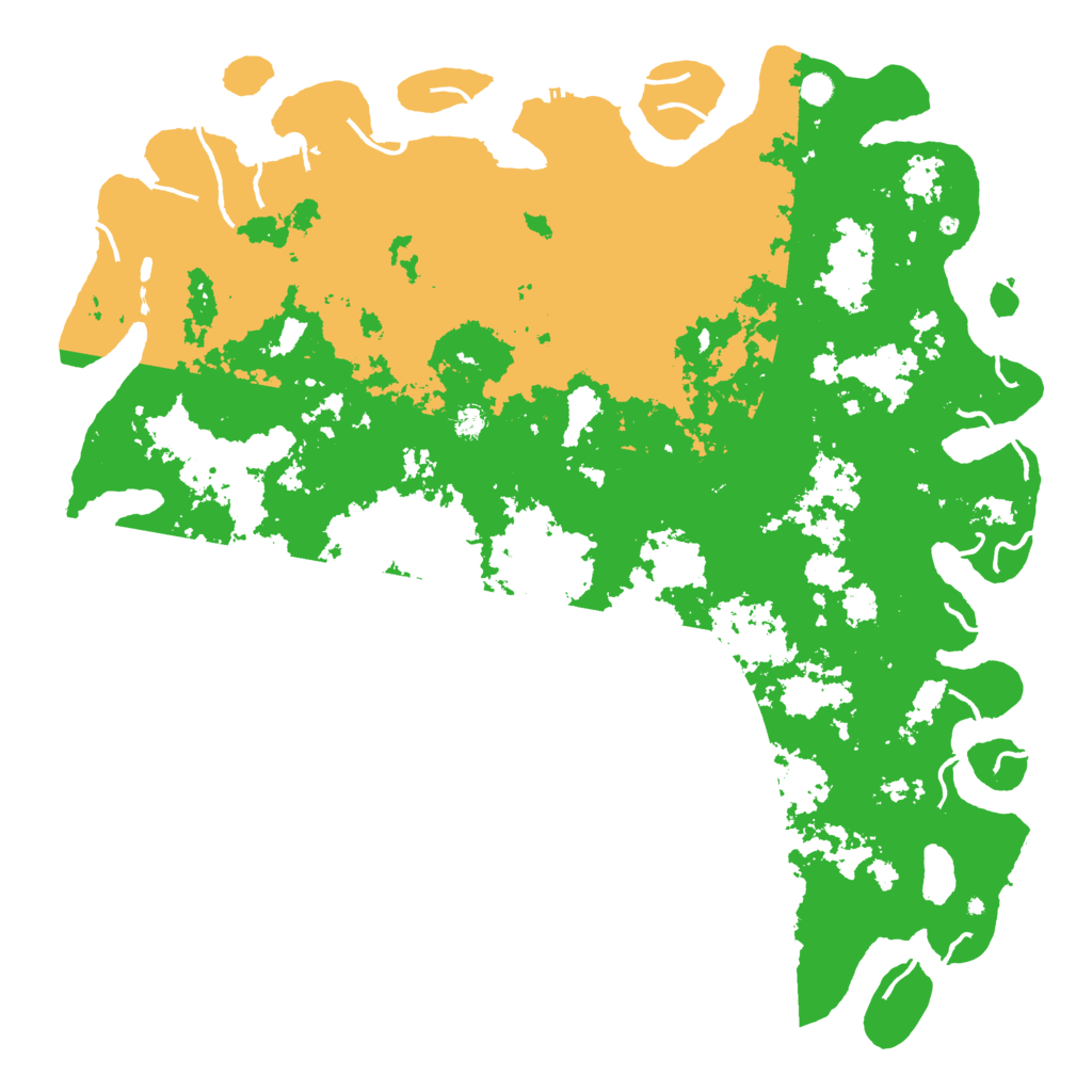 Biome Rust Map: Procedural Map, Size: 6000, Seed: 6502018