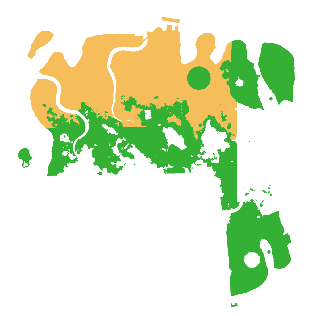 Biome Rust Map: Procedural Map, Size: 3550, Seed: 1249