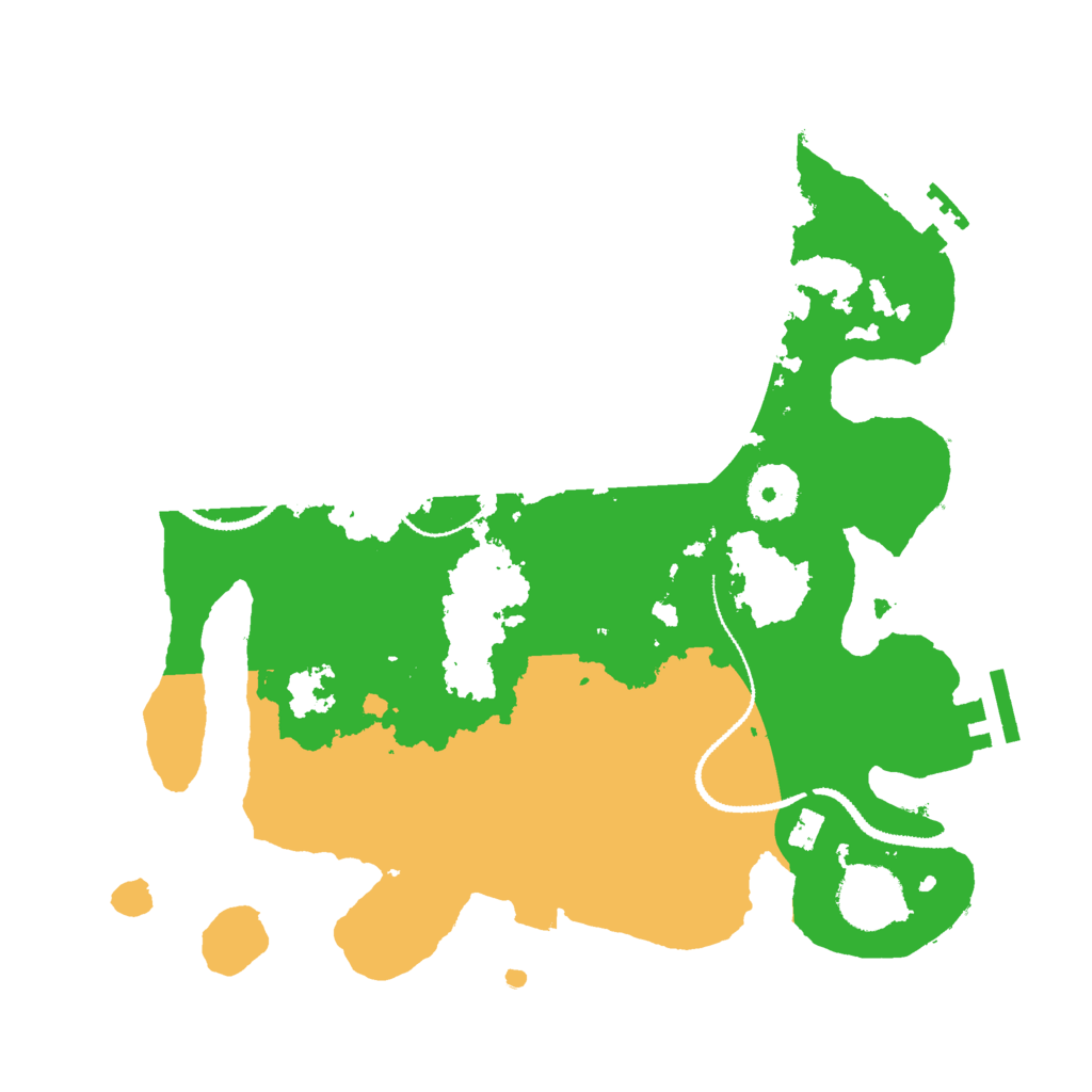 Biome Rust Map: Procedural Map, Size: 3000, Seed: 529253