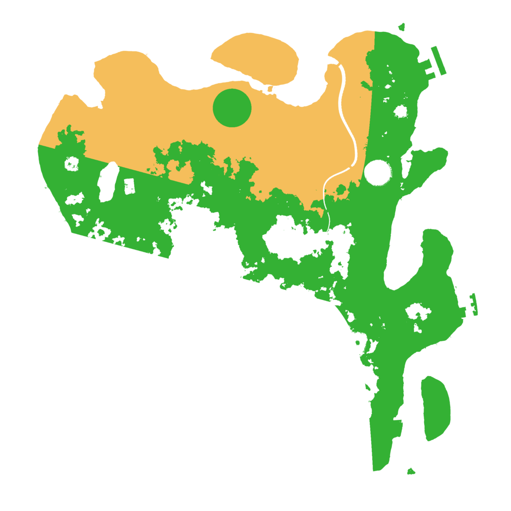 Biome Rust Map: Procedural Map, Size: 3500, Seed: 42665