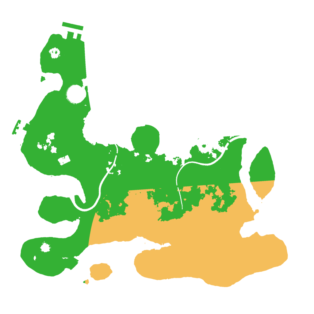 Biome Rust Map: Procedural Map, Size: 3000, Seed: 1510095193
