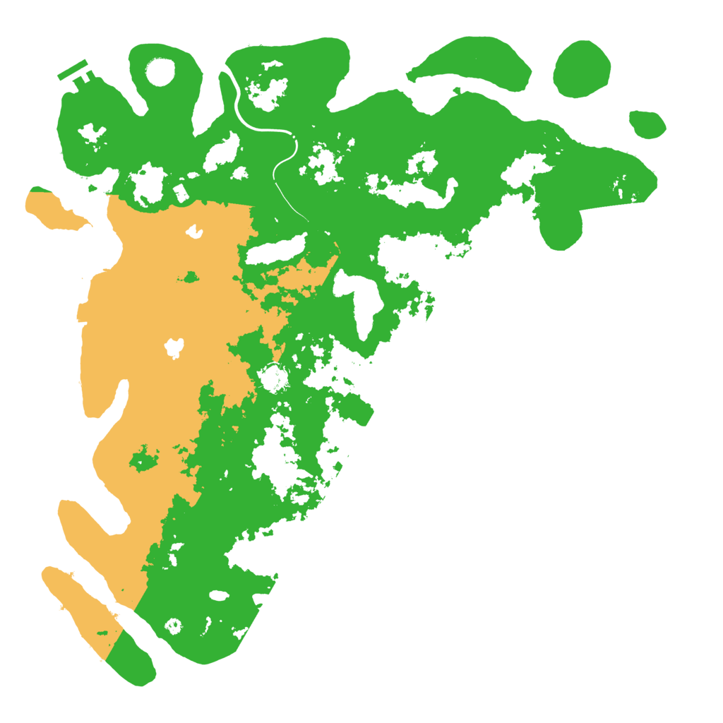 Biome Rust Map: Procedural Map, Size: 4500, Seed: 33322111