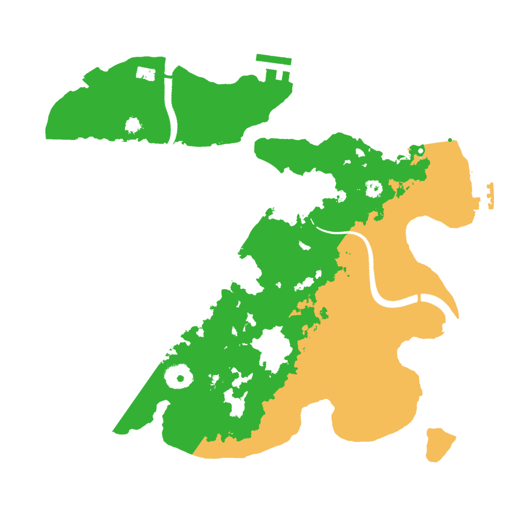 Biome Rust Map: Procedural Map, Size: 3000, Seed: 388652348