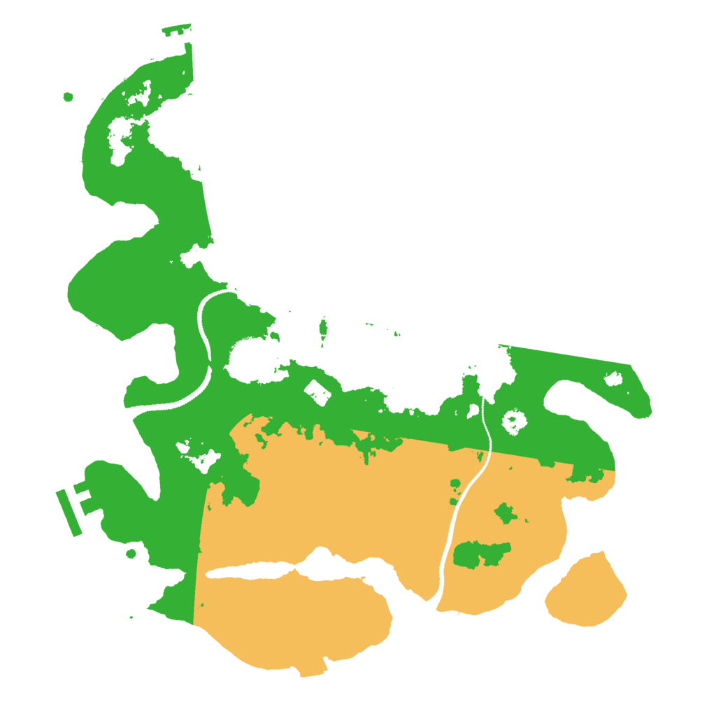 Biome Rust Map: Procedural Map, Size: 3000, Seed: 50426900