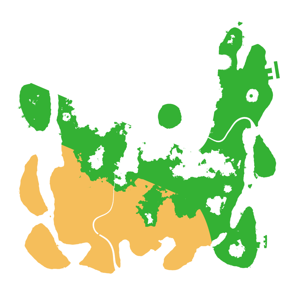 Biome Rust Map: Procedural Map, Size: 3500, Seed: 12201