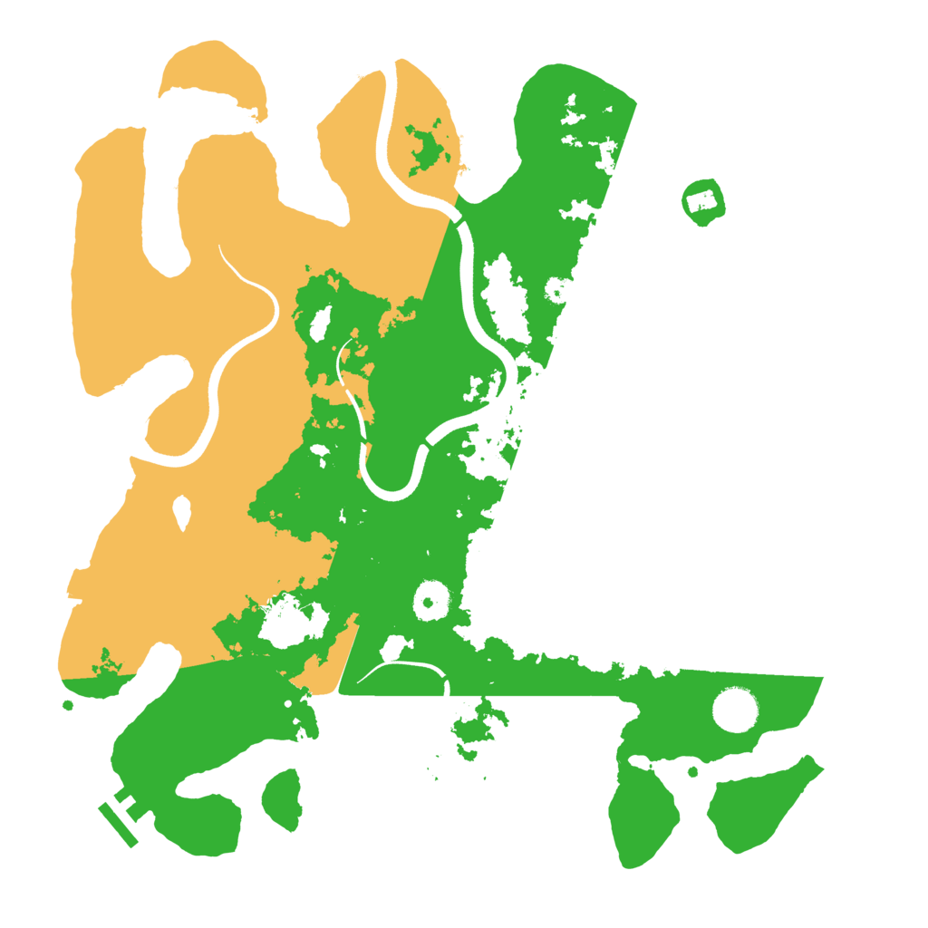 Biome Rust Map: Procedural Map, Size: 3600, Seed: 38540