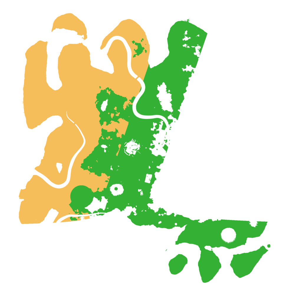 Biome Rust Map: Procedural Map, Size: 3600, Seed: 38540
