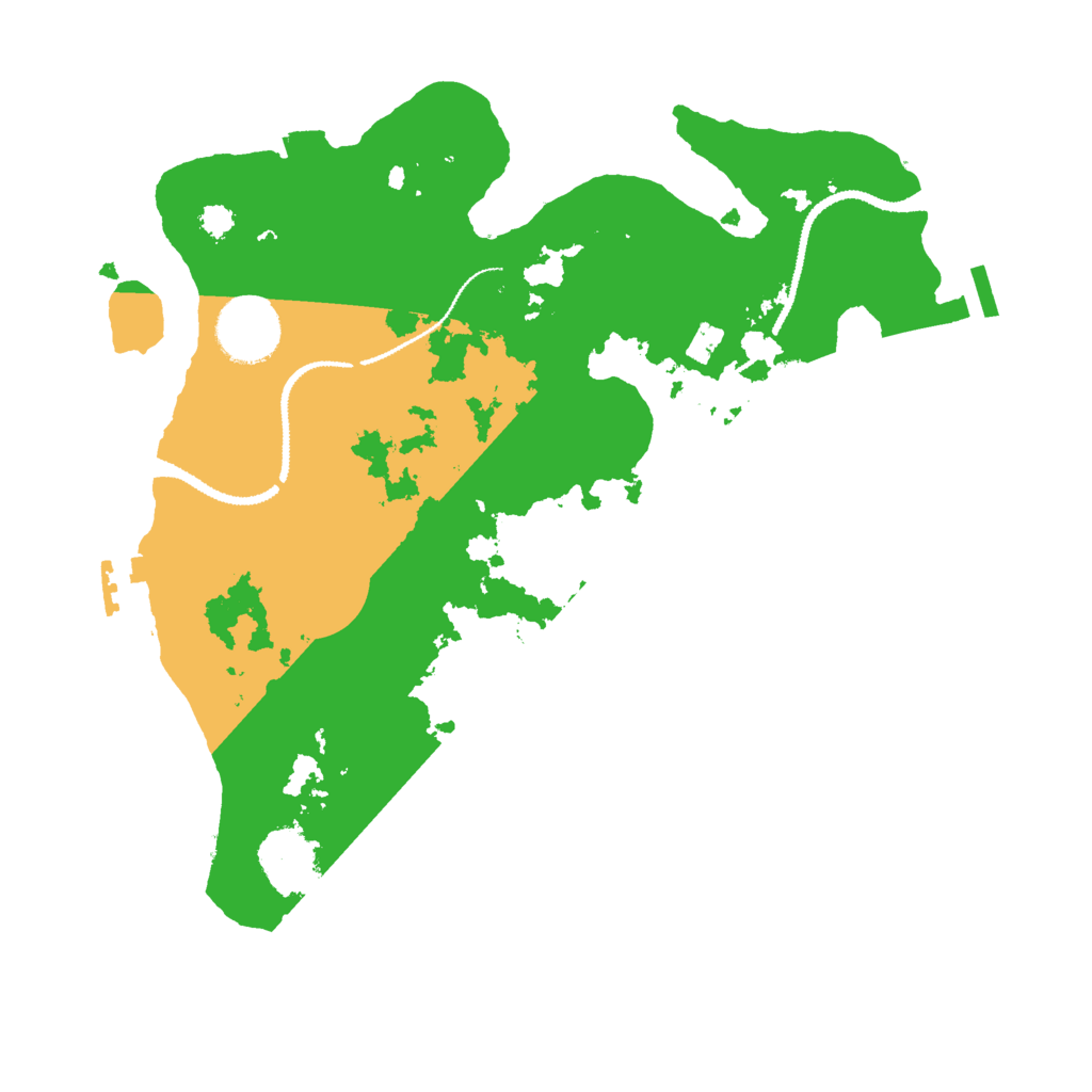 Biome Rust Map: Procedural Map, Size: 3000, Seed: 142196