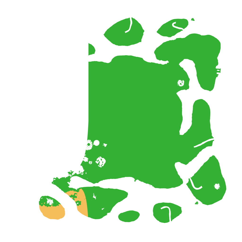 Biome Rust Map: Procedural Map, Size: 3700, Seed: 7393