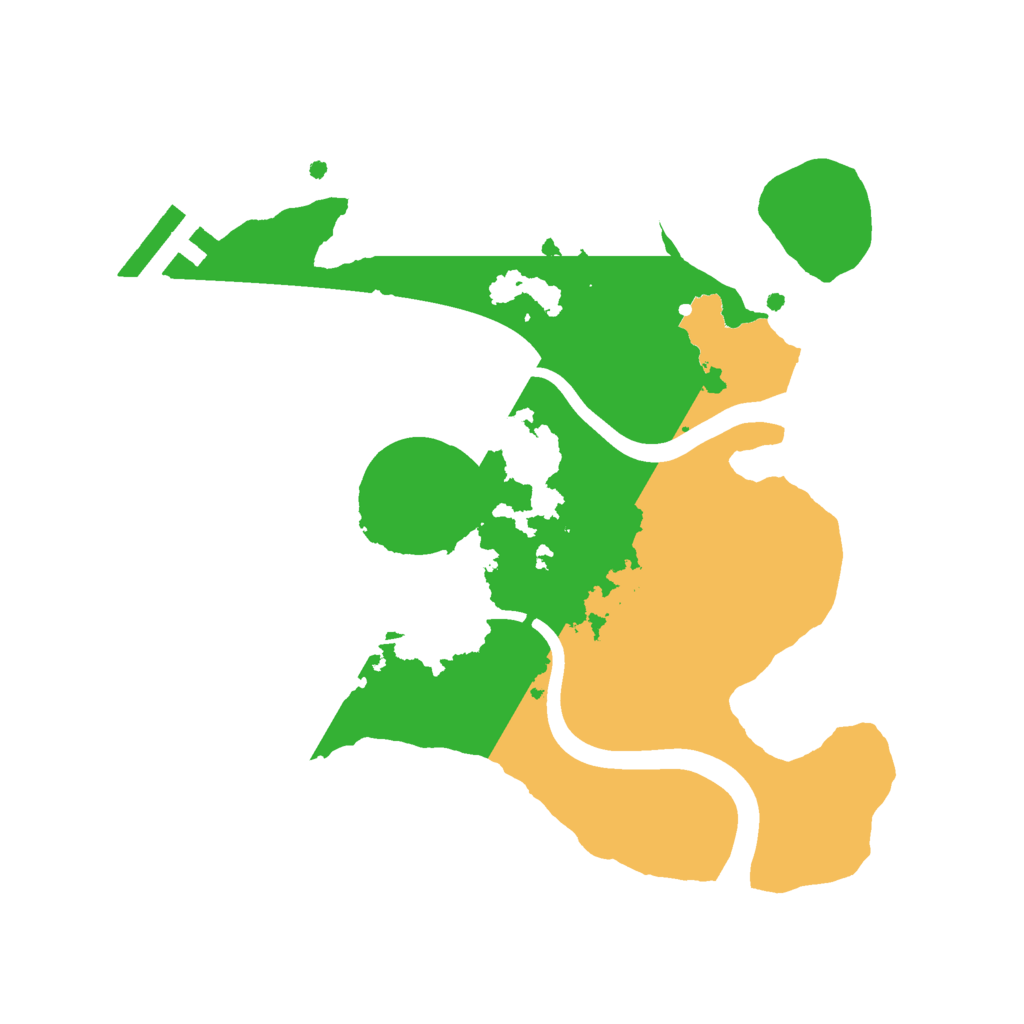 Biome Rust Map: Procedural Map, Size: 2300, Seed: 575737